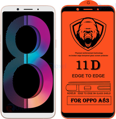 SoftTech Edge To Edge Tempered Glass for Oppo A83(Pack of 2)