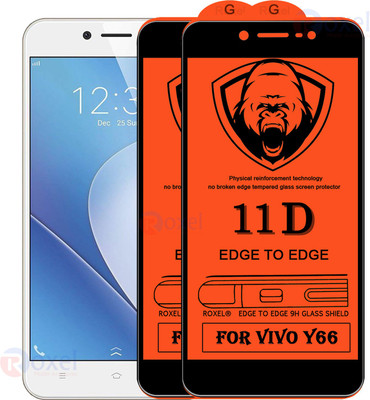 11D Edge To Edge Tempered Glass for VIVO Y66(Pack of 2)