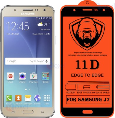 Roxel Edge To Edge Tempered Glass for Samsung Galaxy J7(Pack of 1)
