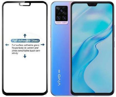 kentop Edge To Edge Tempered Glass for VIVO V20 PRO + PD2020(Pack of 1)