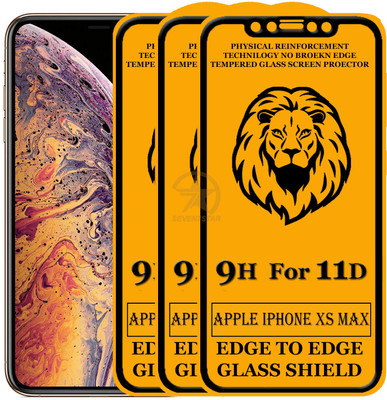 SEVEN7STAR Tempered Glass Guard for Apple iPhone XS Max(Pack of 3)