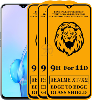 SEVEN7STAR Tempered Glass Guard for Realme X2(Pack of 3)