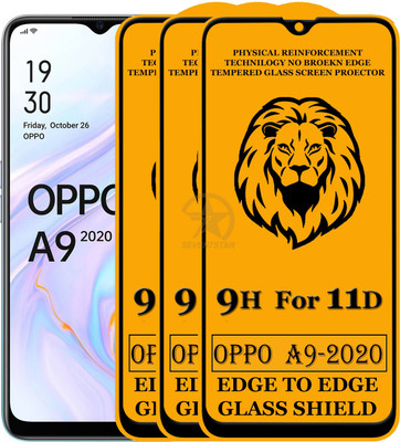 SEVEN7STAR Tempered Glass Guard for Oppo A9 2020(Pack of 3)