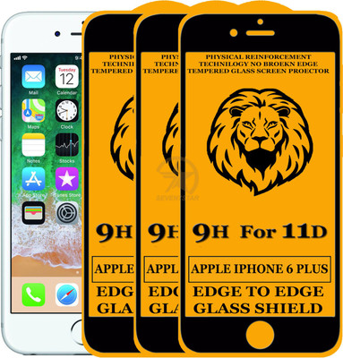 SEVEN7STAR Tempered Glass Guard for Apple iPhone 6 Plus(Pack of 3)