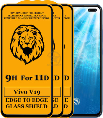SEVEN7STAR Tempered Glass Guard for Vivo V19(Pack of 3)