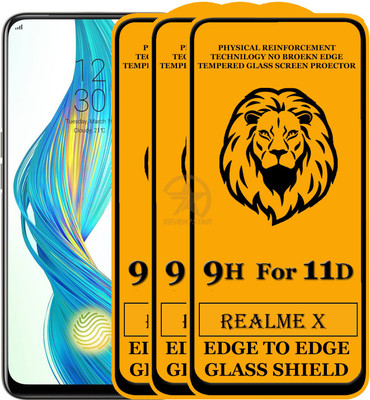 SEVEN7STAR Tempered Glass Guard for Realme X(Pack of 3)