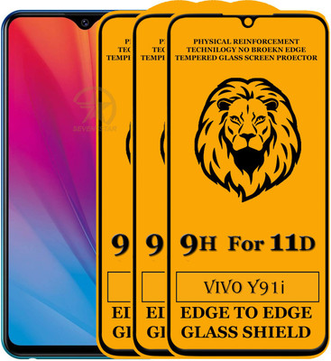 HQ Protection Tempered Glass Guard for Vivo Y91i(Pack of 3)