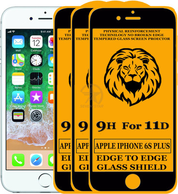 HQ Protection Tempered Glass Guard for Apple iPhone 6s Plus(Pack of 3)