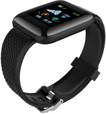 Malhotra enterprises ID116 Smartwatch(Black Strap, Free size)