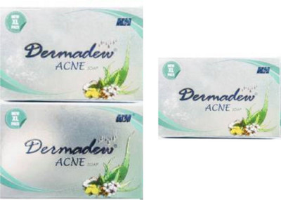 Dermadew ACNE Soap for Men & Woman Pack Of 3 ((3 x 75 g)
