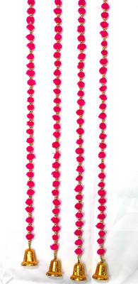 Nitya passion Nitya Pom Pom Strings Wall Hanging for home decoration Set of 4 Toran