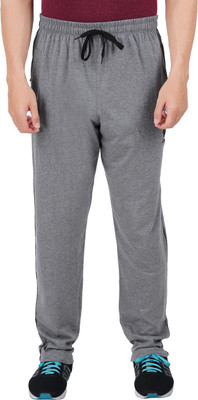 FEEL TRACK Solid Men Grey Track Pants