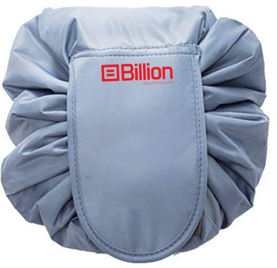 Billion Lazy Cosmetic Bag Drawstring Travel Makeup Bag-Grey Travel Toiletry Kit(Grey)