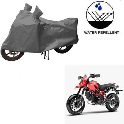 Flipkart SmartBuy Waterproof Two Wheeler Cover for Ducati(Hypermotard, Grey)