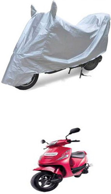 Bristle Two Wheeler Cover for Mahindra(Kine, Silver)