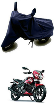 Auto Track Two Wheeler Cover for TVS(Flame, Blue)