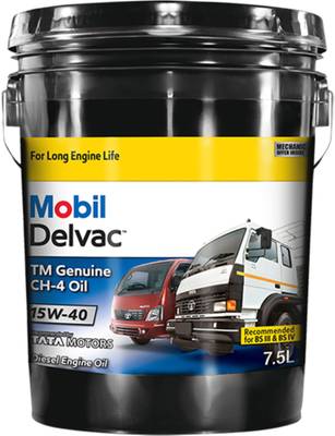 MOBIL Delvac TM Genuine CH-4 15W-40 Heavy Duty Engine Oil  (7.5 L, Pack of 1)