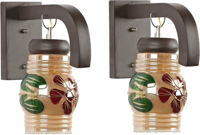 Somil Uplight Wall Lamp Without Bulb(Pack of 2)