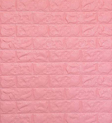 JCV ENTERPRSIE Vinyl Architecture Pink Wallpaper(L x W: 77 cm x 70 cm, Pack of 5)