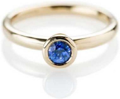 KUNDLI GEMS Blue Sapphire Stone Ring Natural 5.25 ratti Precious Stone Good quality Lab Certified stone Astrological For Unisex Stone Sapphire Gold Plated Ring