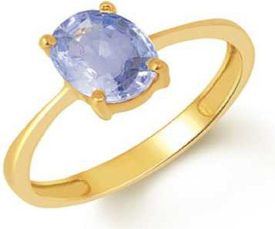 RATAN BAZAAR Blue Sapphire ring Original Neelam 5.75 carat Precious Stone Astrological Purpose For Women & Men Stone Sapphire Gold Plated Ring