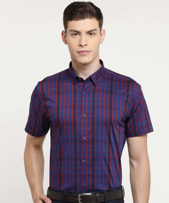 peter-england-men-checkered-formal-red-shirt