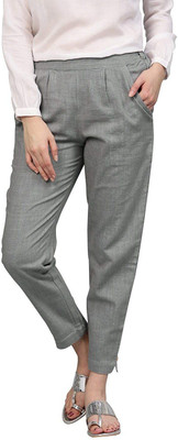 Dexus Regular Fit Women Black Trousers
