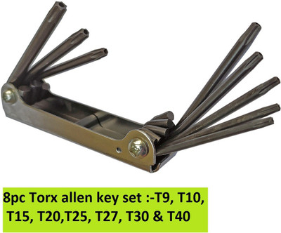 Inditools Heavy duty 8pc torx allen key set Allen Key Set