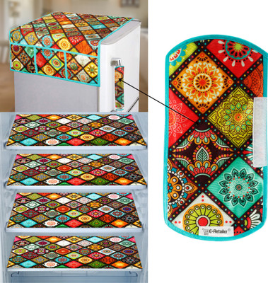 E-Retailer Refrigerator  Cover(Width: 53 cm, Value For Money Combo Pack Of 6 Piece, Multicolor)