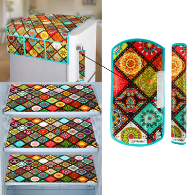 E-Retailer Refrigerator  Cover(Width: 99 cm, Value For Money Combo Pack Of 6 Piece, Multicolor)