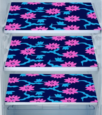 E-Retailer Fridge Mat(Width: 44 cm, Pink, Blue)