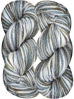 hand Knitting Yarn | Oswal Wool ( Grey White Multi-color ) Acrylic Soft Knitting Crochet Hook Yarn | Art & Craft Wool Ball (Weight in gm) (200gm)