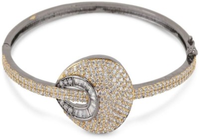 JEWELS GURU Alloy Cubic Zirconia Gold-plated Bracelet