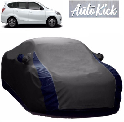 AutoKick Car Cover For Nissan Go+ (With Mirror Pockets)(Grey)