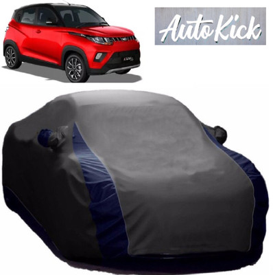 AutoKick Car Cover For Mahindra KUV100 NXT (With Mirror Pockets)(Grey)