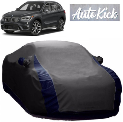 AutoKick Car Cover For BMW X1 (With Mirror Pockets)(Grey)