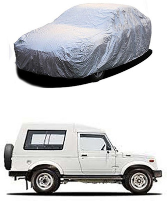 Utkarsh Car Cover For Maruti Suzuki Gypsy King (Without Mirror Pockets)(Silver)