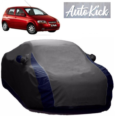 AutoKick Car Cover For Chevrolet Aveo Uva (With Mirror Pockets)(Grey)