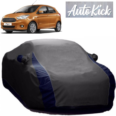 AutoKick Car Cover For Ford Figo Aspire (With Mirror Pockets)(Grey)