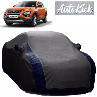 AutoKick Car Cover For Tata Harrier (With Mirror Pockets)(Grey)