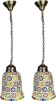 Somil Attractive Colorful Decorative Pendent Hanging Mosaic Lamp Light -A10 Pendant Lamp Ceiling Lamp(Multicolor)