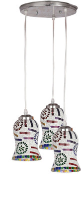 1st Time Designer Pendant Hanging Ceiling Lamp With Three Hanging Decorative Glass And All Fitting And Fixture (Bulbe Not Include) No xc26 Pendants Ceiling Lamp(Multicolor)