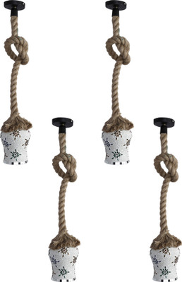 Somil Trendy Rope Hanging Ceiling Lamp Light -A9 Pendant Lamp Ceiling Lamp(Multicolor)