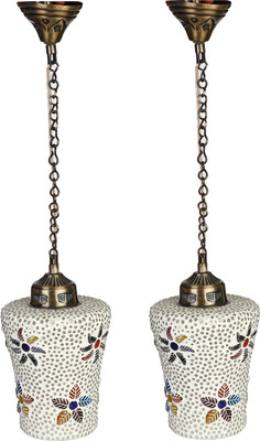 1st Time Pandent Ceiling Lamp Decorative With Hued Chips & Beads-I59 Pendant Lamp Ceiling Lamp(Multicolor)