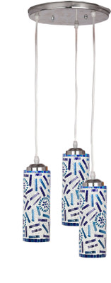 1st Time Designer Pendant Hanging Ceiling Lamp With Three Hanging Decorative Glass And All Fitting And Fixture (Bulbe Not Include) No xc20 Pendant Lamp Ceiling Lamp(Multicolor)