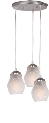 1st Time Designer Pendant Hanging Ceiling Lamp With Three Hanging Decorative Glass And All Fitting And Fixture (Bulbe Not Include) No xc13 Pendants Ceiling Lamp(White)