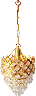 1st Time 1st Time Funky & Stylish Decorative Pandants Hanging Lamp Light Jhoomar- DX15 Chandelier Ceiling Lamp(White, Gold)
