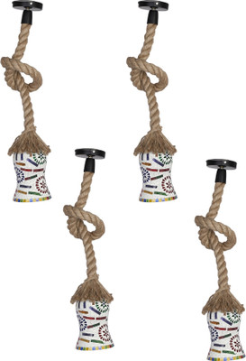 Somil Trendy Rope Hanging Ceiling Lamp Light -A12 Pendant Lamp Ceiling Lamp(Multicolor)