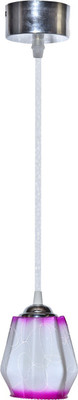 Somil Stylish Pendant Hanging Ceiling Light Lamp -A17 Pendant Lamp Ceiling Lamp(White, Pink)