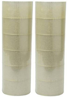 Shyam Creation single sided 12 self adhesive transparent tape transparent tape (Manual)(Set of 12, transparent)